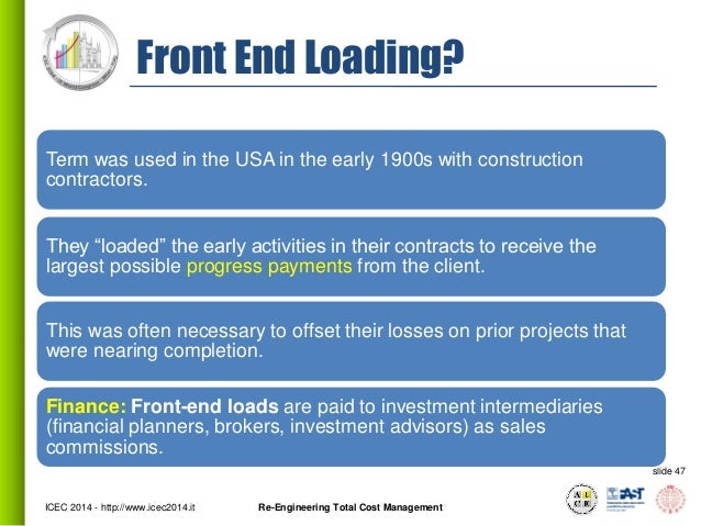 icec 2014 linking 6 phase project life cycle with tcm framework slides front end loading
