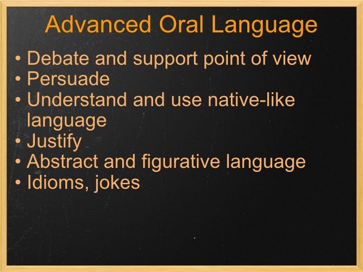 Oral Language Strategies