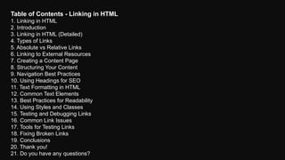 Linking in Hyper text markup lanuguage.pptx
