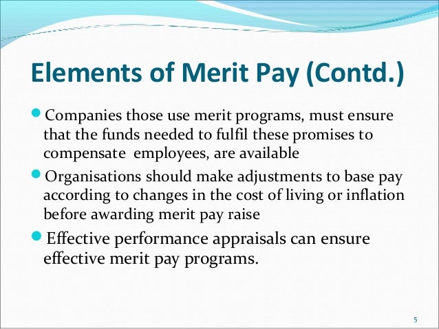 Merit Pay Essay