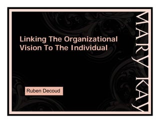 Linking The Organizational
Vision To The Individual




 Ruben Decoud
 