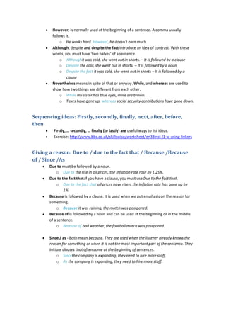 Linking words | DOCX