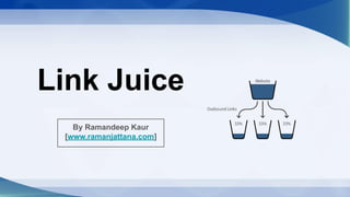 Link Juice
By Ramandeep Kaur
[www.ramanjattana.com]
 