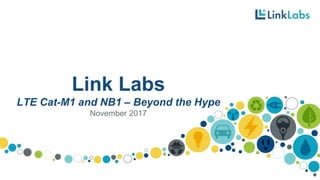 Link Labs
LTE Cat-M1 and NB1 – Beyond the Hype
November 2017
 