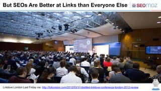 But SEOs Are Better at Links than Everyone Else




Linklove London Last Friday via: http://foliovision.com/2012/03/31/distilled-linklove-conference-london-2012-review
 
