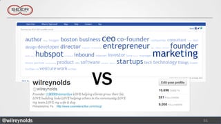 VS

@wilreynolds        51
 