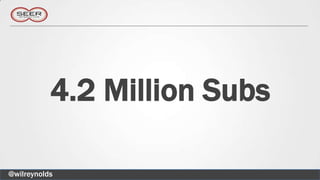 4.2 Million Subs

@wilreynolds
 