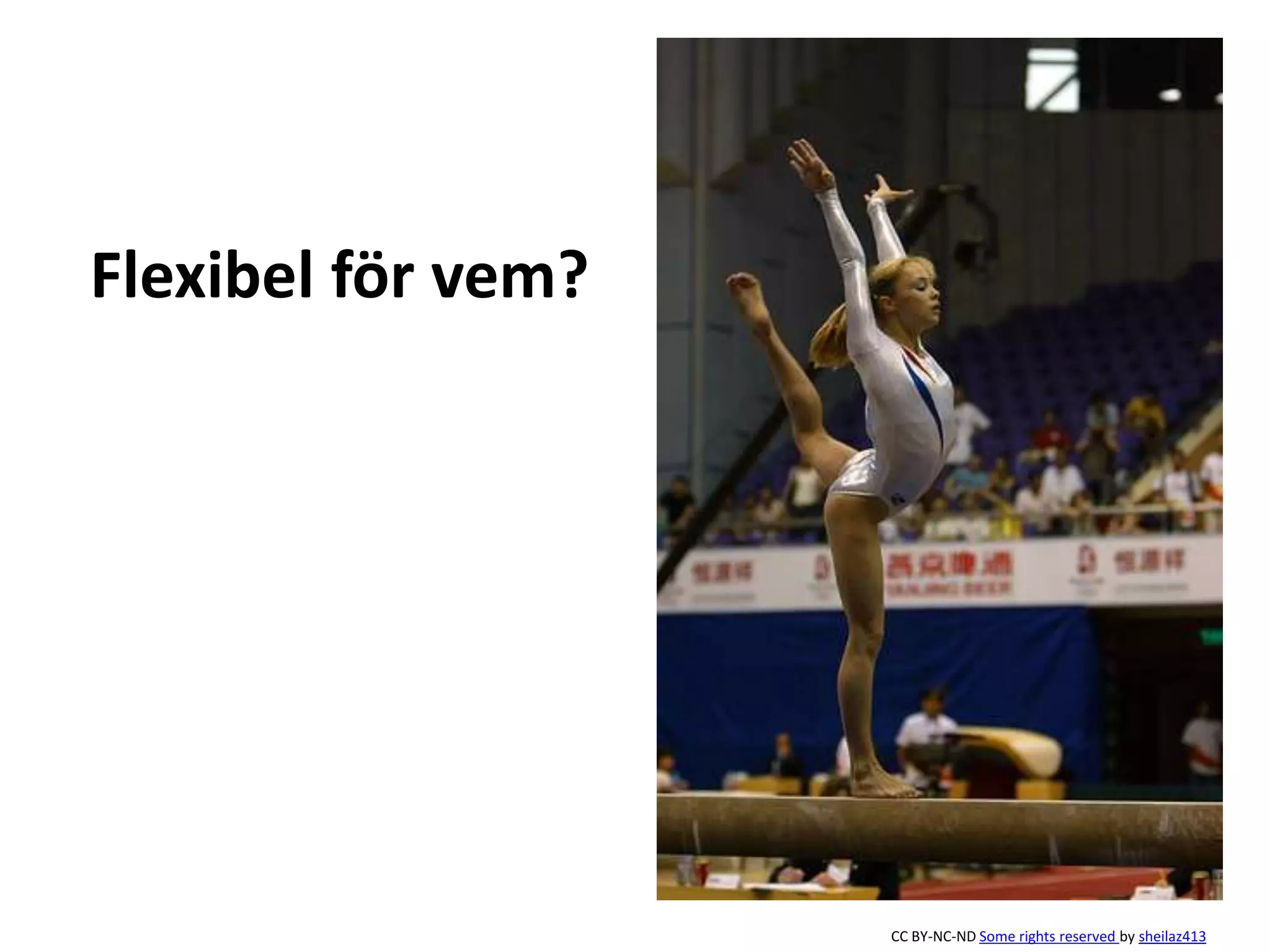 Flexibel för vem? 
CC BY-NC-ND Some rights reserved by sheilaz413 
 