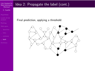 Link Analysis for Web Information Retrieval