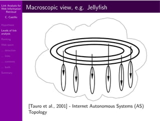 Link Analysis for Web Information Retrieval