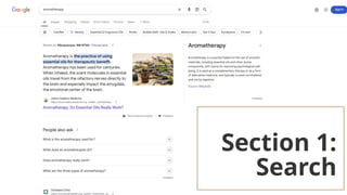 Section 1:
Search
 