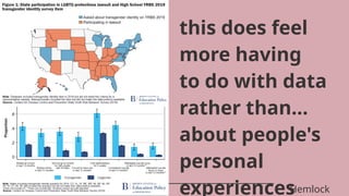 this does feel
more having
to do with data
rather than…
about people's
personal
experiences
Hemlock
 
