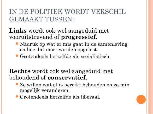 Links en rechts politiek