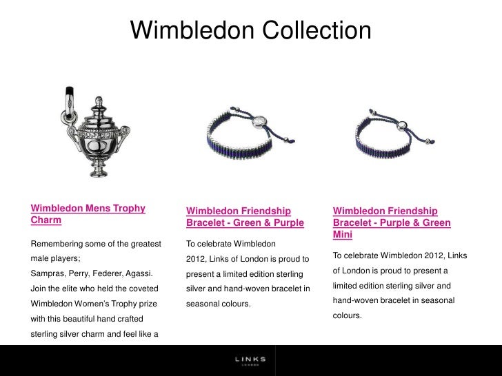 Links Of London 12 Wimbledon Collection Links Of London 12 Wimbledon Collection