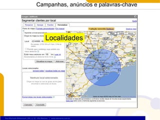 Campanhas, anúncios e palavras-chave Localidades 