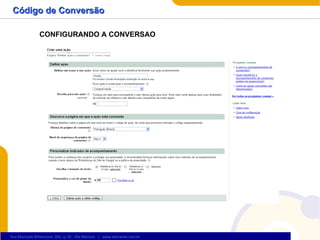 Código de Conversão CONFIGURANDO A CONVERSAO 