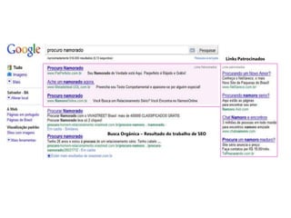 Busca Orgânica – Resultado do trabalho de SEO
Links Patrocinados
 
