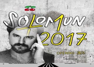 40 41
www.magxibz.com
www.pachaibiza.com
https://www.facebook.com/SolomunMusic/
 