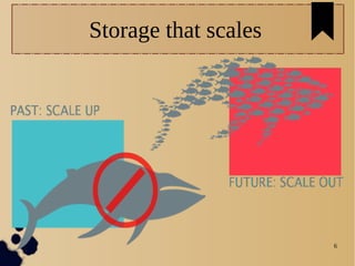 6
Storage that scales
 