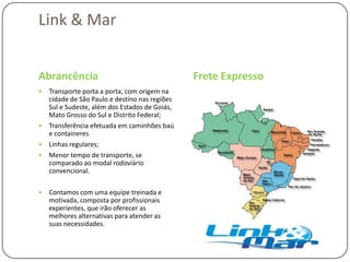 Link transportes apresentação link mar 2012 app
