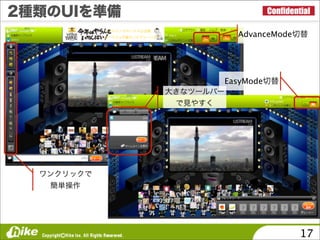 ×   ×   ×
              AdvanceMode




            EasyMode




                            17
 
