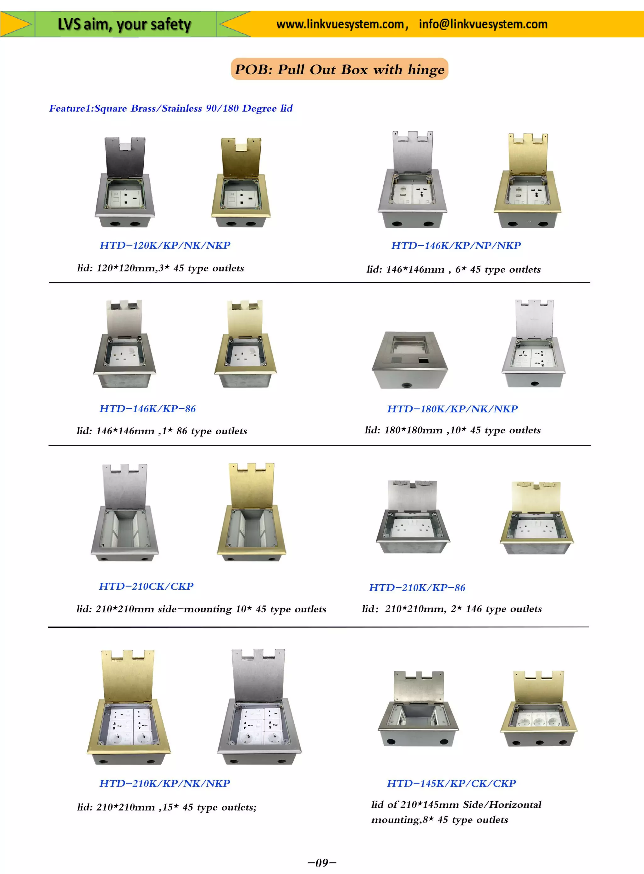 Plug&Socket for All Equipment's&System from Link Vue