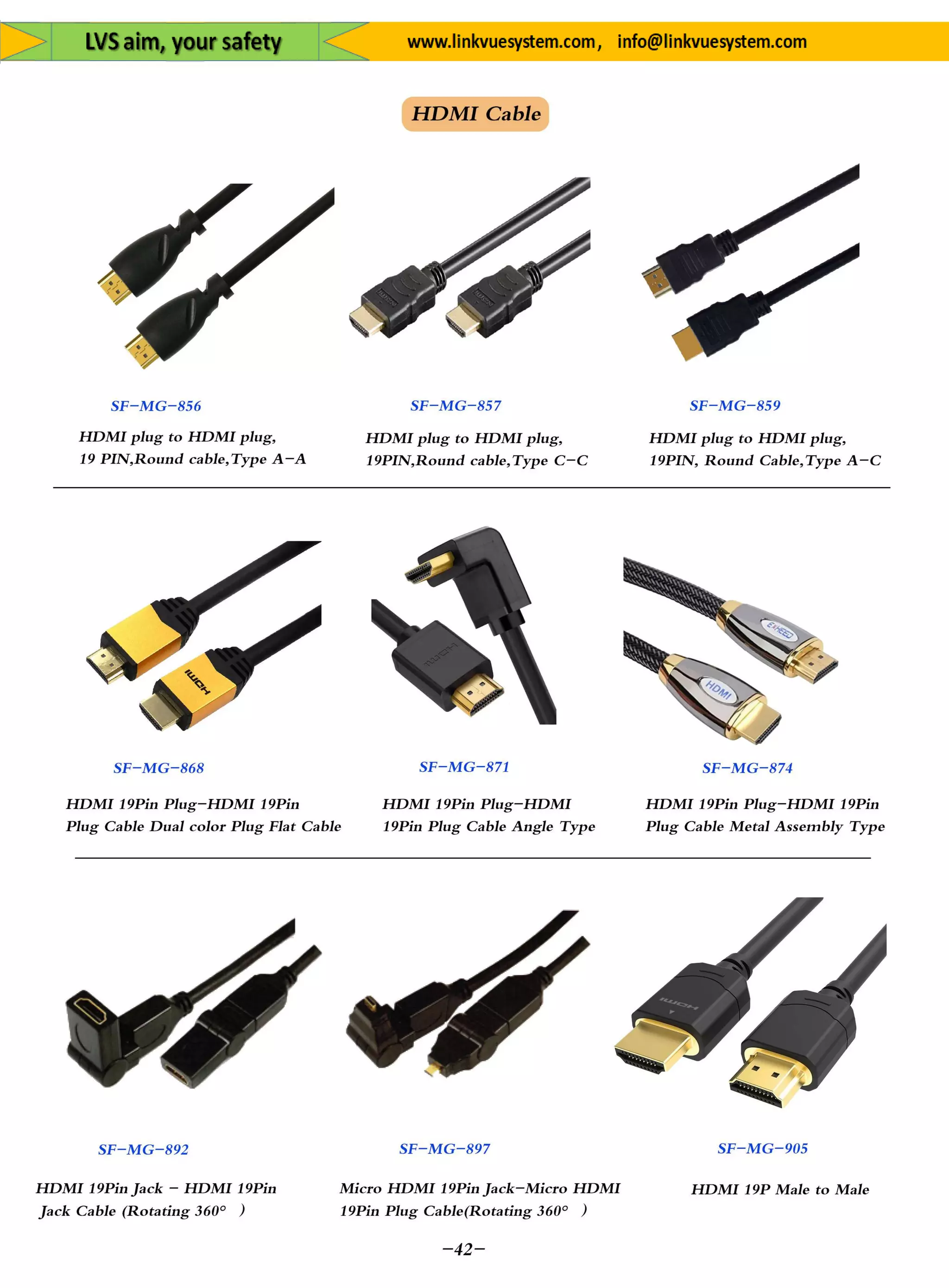 Plug&Socket for All Equipment's&System from Link Vue