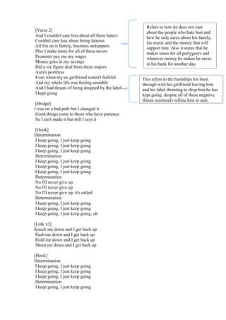 Individual Annotations Of Lyrics | PDF