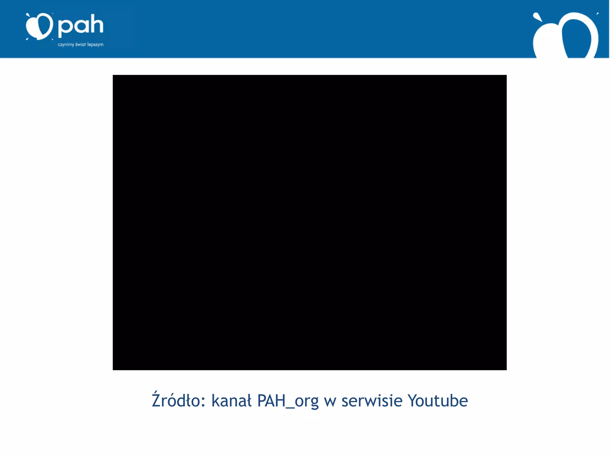 Źródło: kanał PAH_org w serwisie Youtube
 