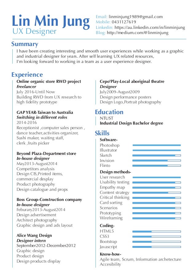 linminjung ux resume