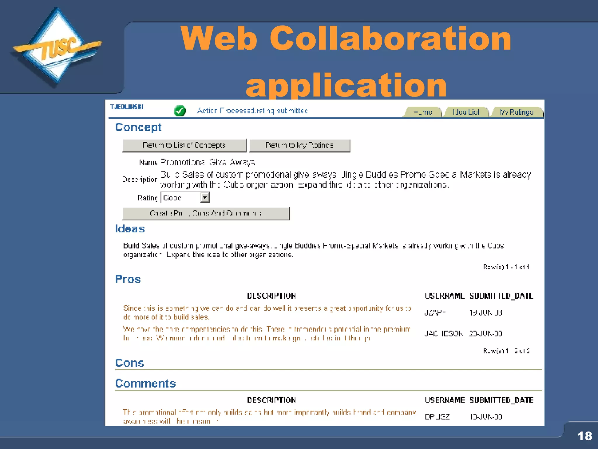 Web Collaboration application 
