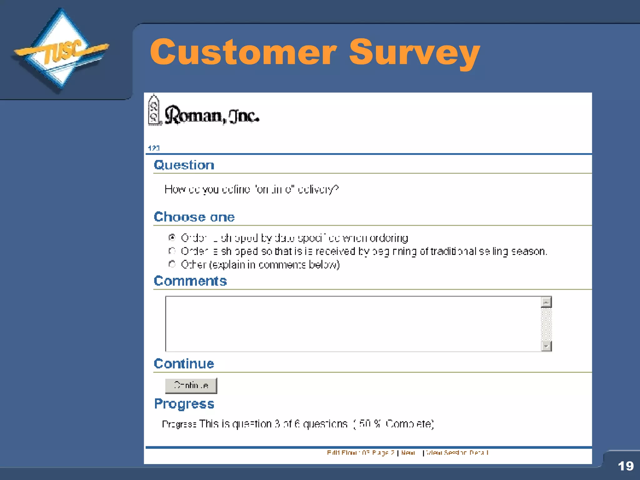 Customer Survey 