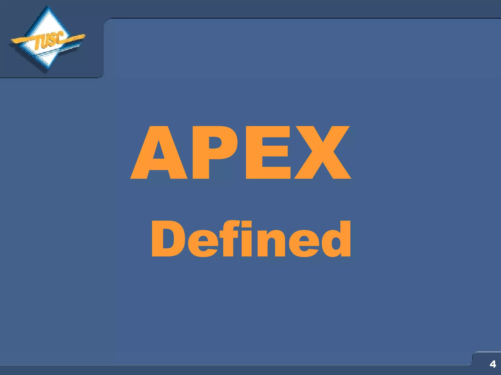 APEX Defined 