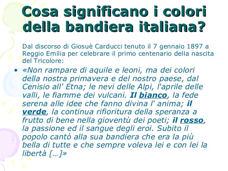 L'inno e la bandiera