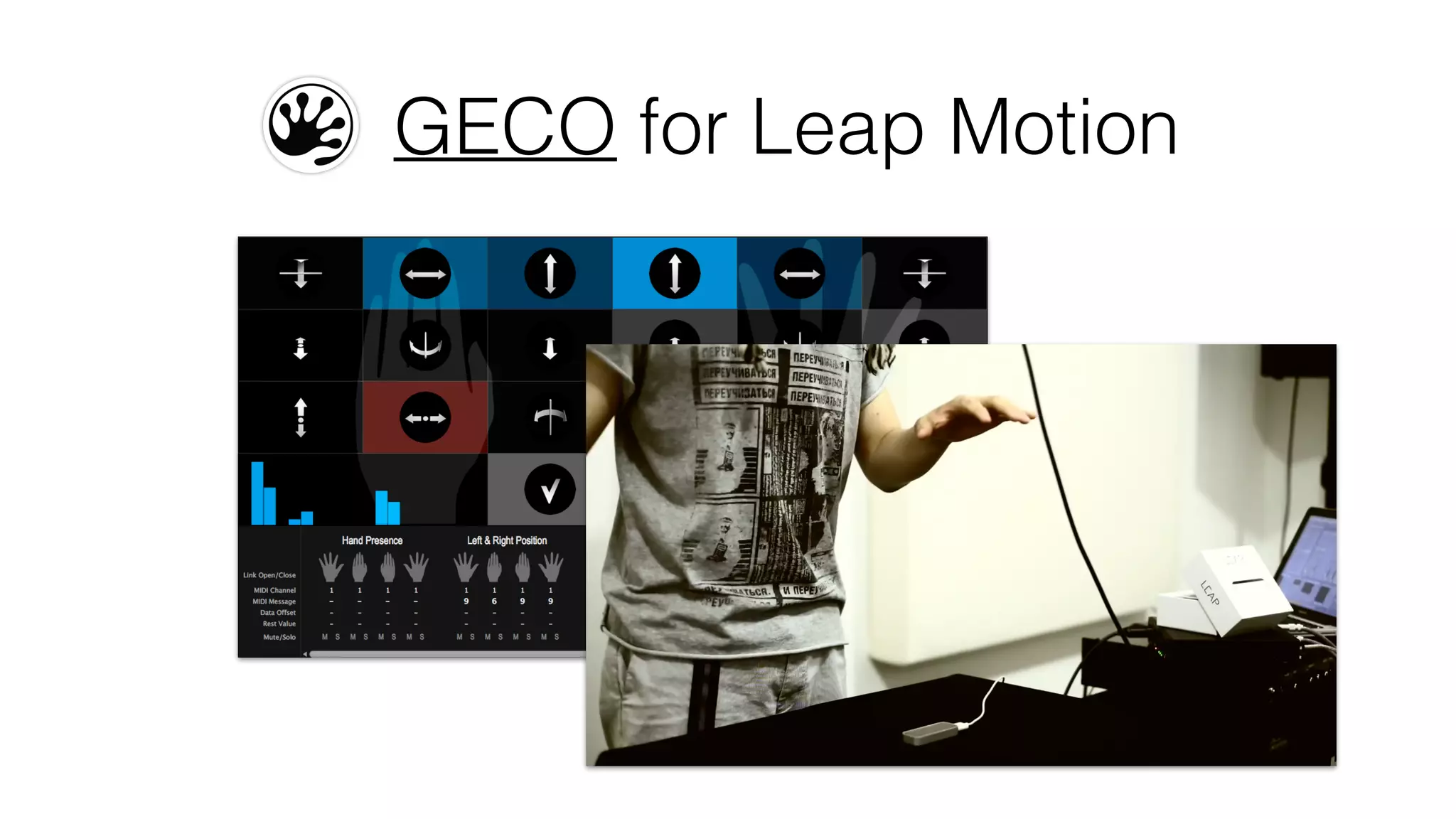 GECO for Leap Motion 
 