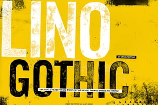 Lino gothic font