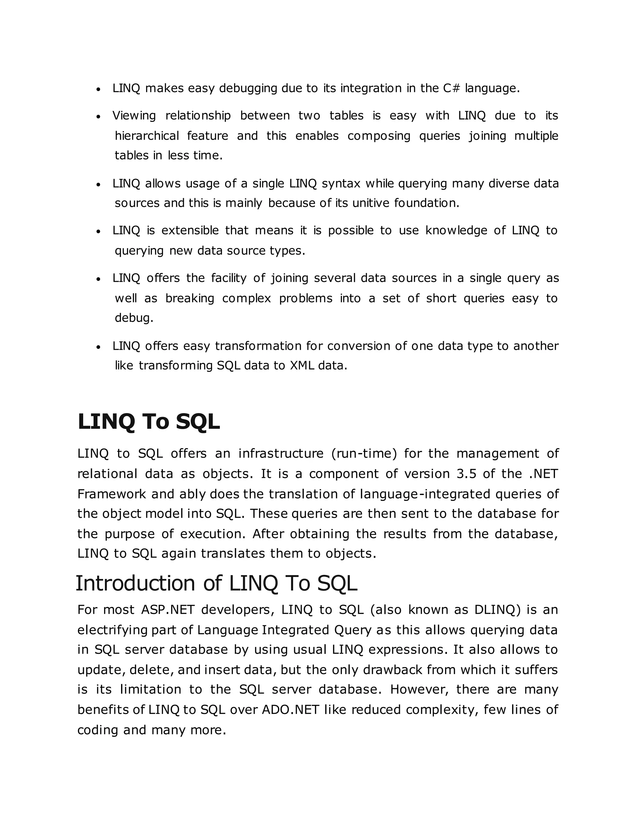 Linq in c pdf