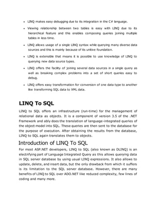 Linq in C# | DOCX