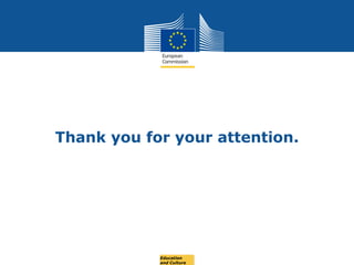 Date: in 12 pts
Thank you for your attention.
Education
and Culture
 