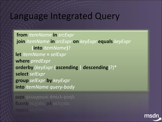 Language Integrated Query 