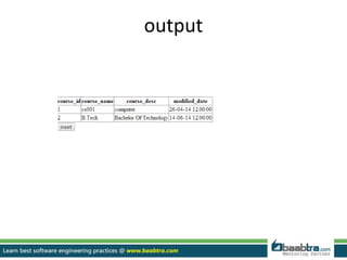 output
 