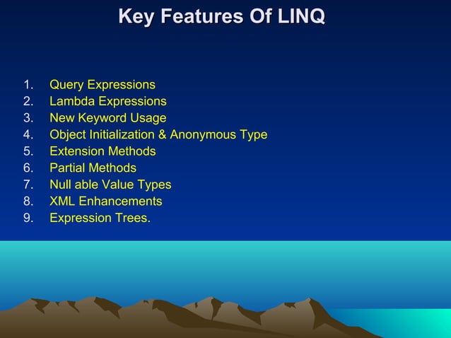 Linq presentation by vaidhesh | PPT