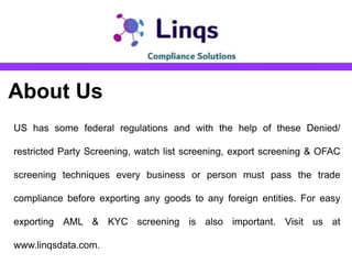 Watch list screening | PPT