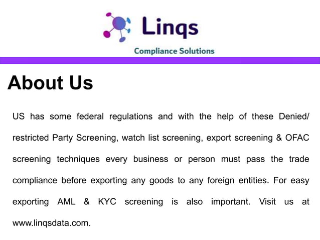 Watch list screening | PPT