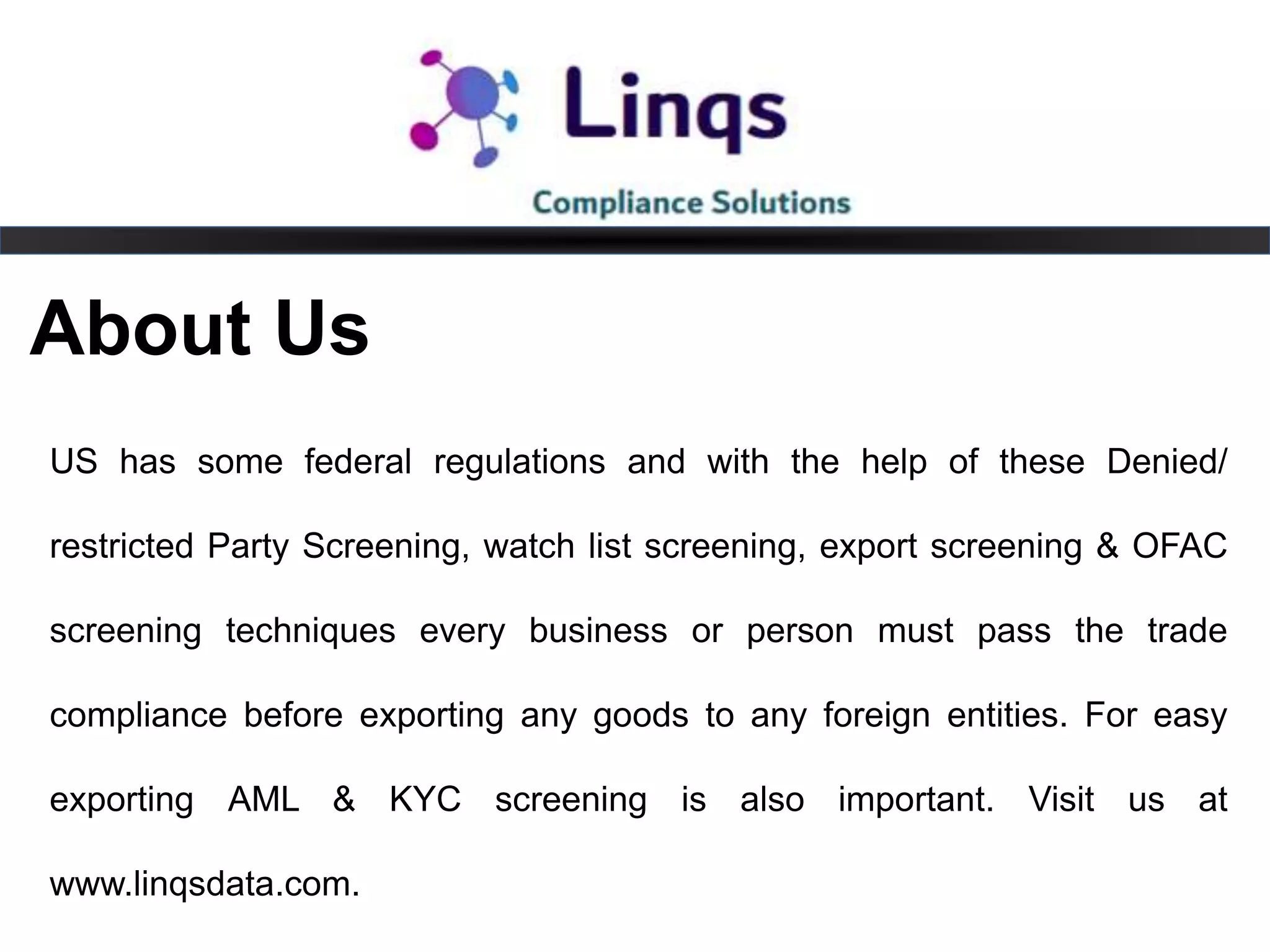 Watch list screening | PPT