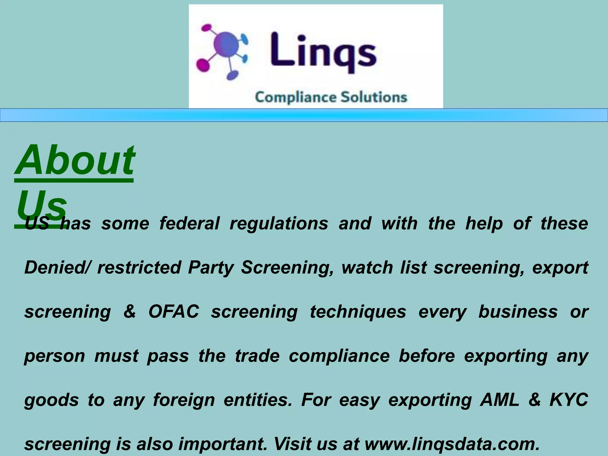 Watch List Screening | PPT