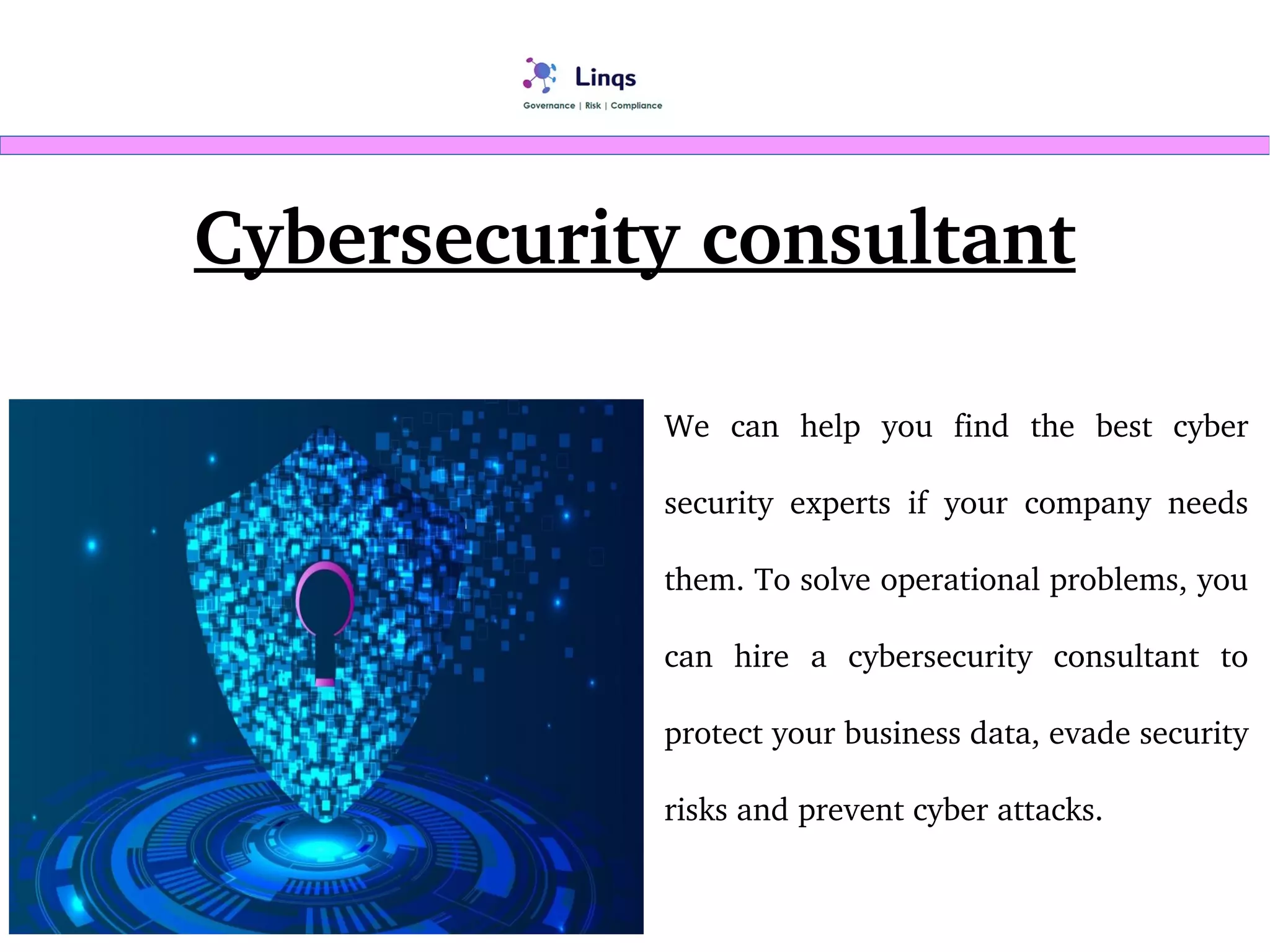 Cybersecurity consultant | PDF