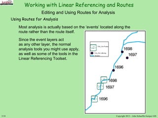 Working with Routes and Linear Referencing in ArcGIS | PPT