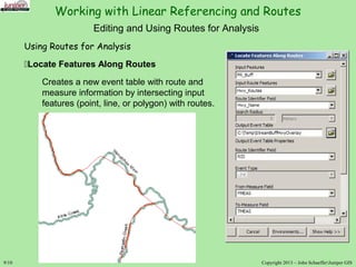 Working with Routes and Linear Referencing in ArcGIS | PPT