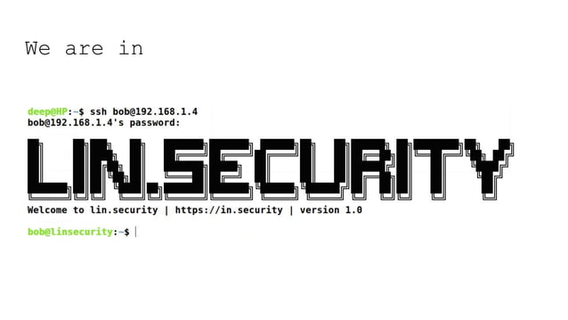 Linux Privilege Escalation with Lin Security. | PPT